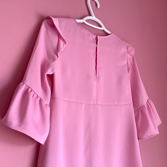 Zara Pink Ruffled Mini Dress - Picture 7 of 8